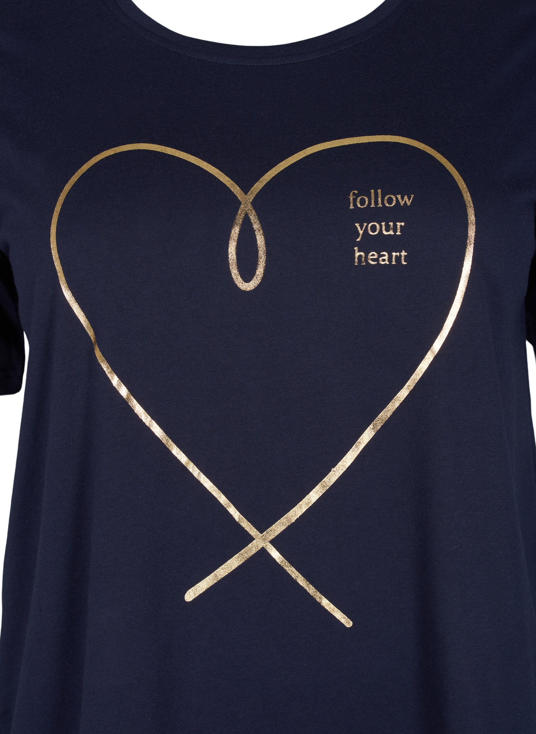 ZizziFLASH - T-shirt met motief, Navy Blazer, Packshot image number 2