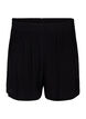 Losse shorts van viscose, Black, Packshot image number 0