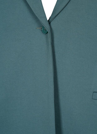 Basic blazer met knoop en sierzakken, Silver Pine, Packshot image number 2