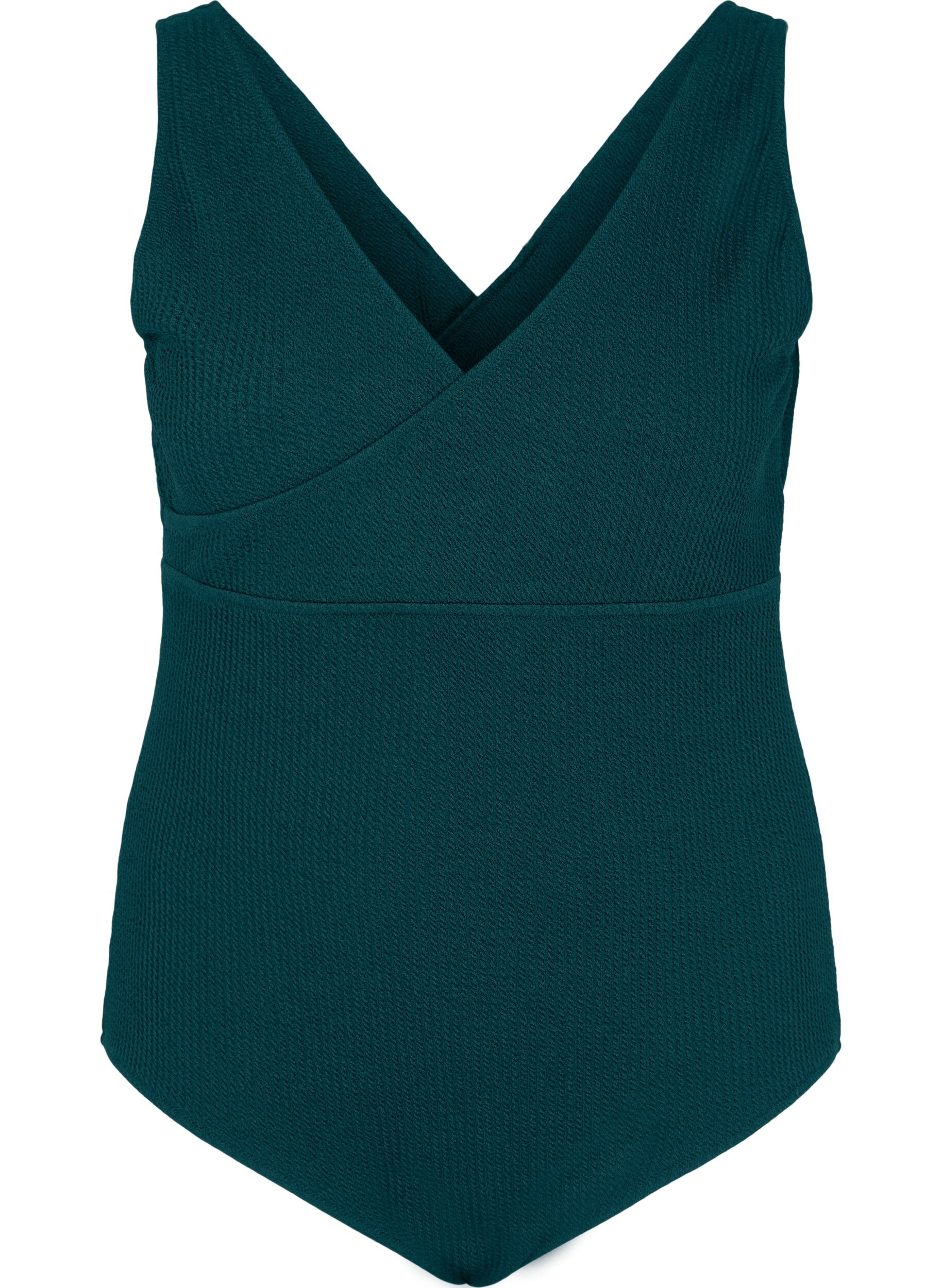 Zizzi Maillot de bain avec effet enveloppant, Deep Teal, Packshot image number 0