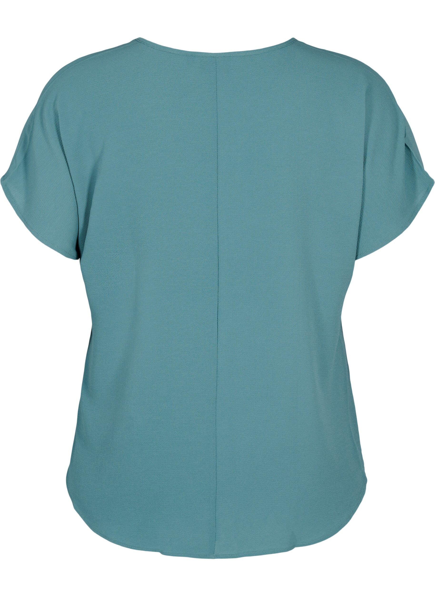 ZizziTop met korte mouwen en ronde hals, Groen, Packshot image number 1