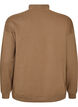 Sweatshirt avec col montant et motif sportif sur le devant, Marron, Packshot image number 1