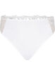 String en microfibre avec dentelle, Blanc, Packshot image number 0