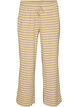 Gestreepte pyjamabroek met een high waist en wijde pijpen, Geel, Packshot image number 0