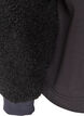 Sweatshirt met teddymouwen en een hoge hals, Grijs, Packshot image number 3