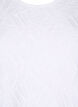 Blouse met structuur en korte mouwen, Bright White, Packshot image number 2