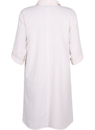 Robe rayée en coton et lin, Sandshell Wh. Stripe, Packshot image number 1