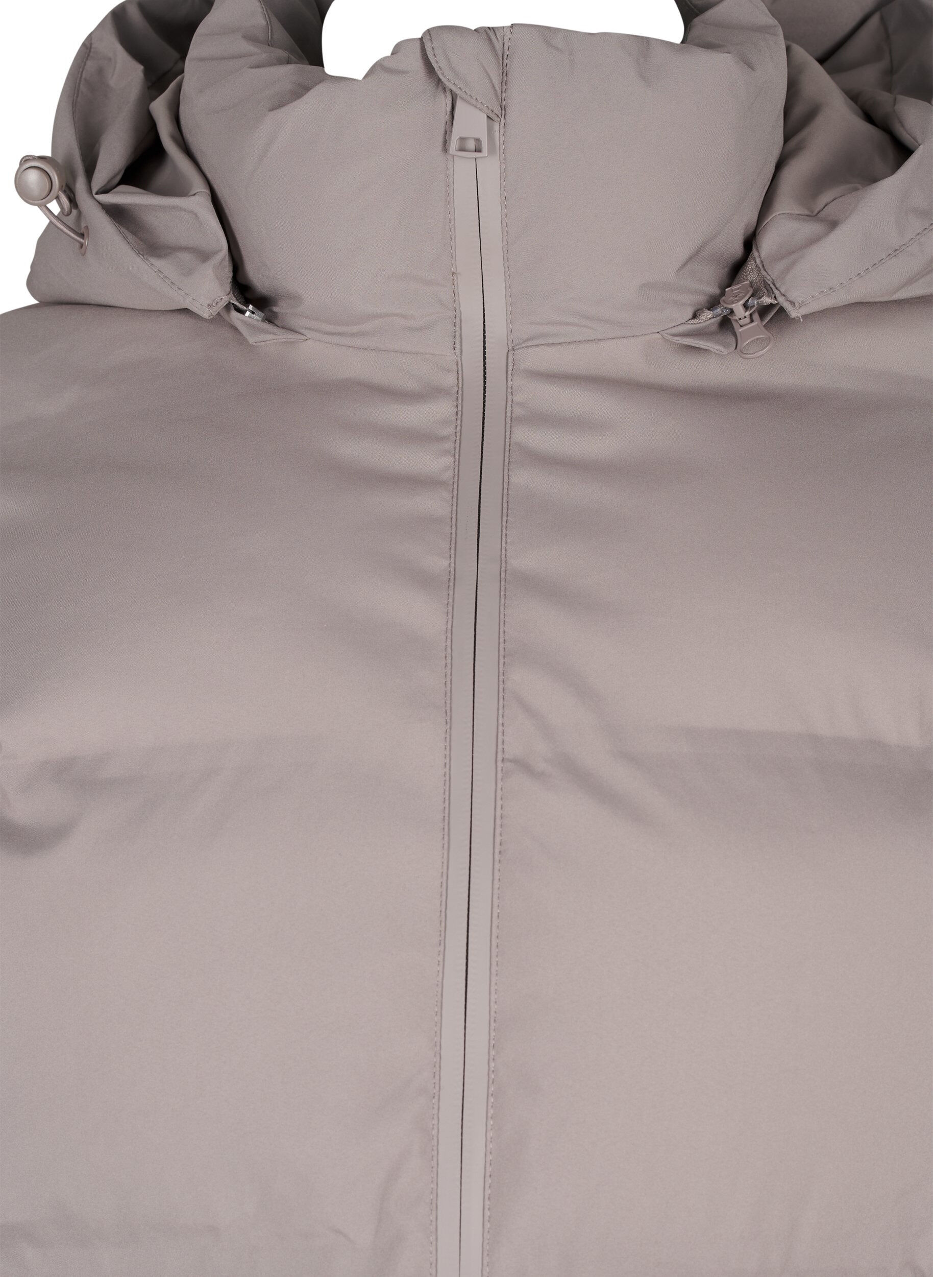 ZizziKorte pufferjas met capuchon, Beige, Packshot image number 2