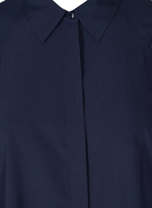 Viscose blouse met 3/4 pofmouwen, Navy Blazer, Packshot image number 2