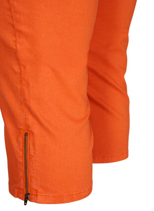 Pantalon moulant avec fermeture à éclair, Orange , Packshot image number 3