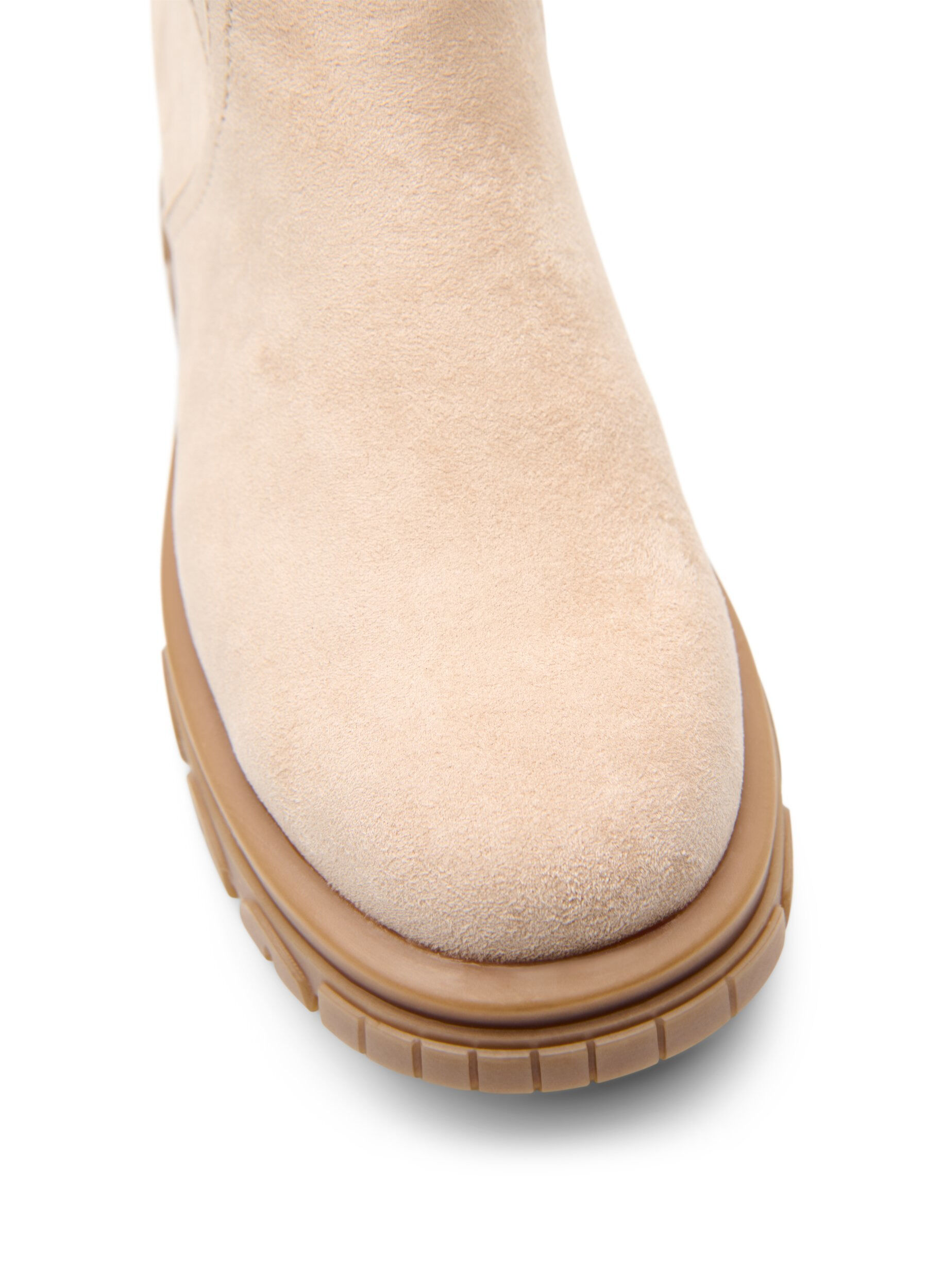 ZizziBottines &agrave; semelle &eacute;paisse en su&eacute;dine, Beige, Packshot image number 3