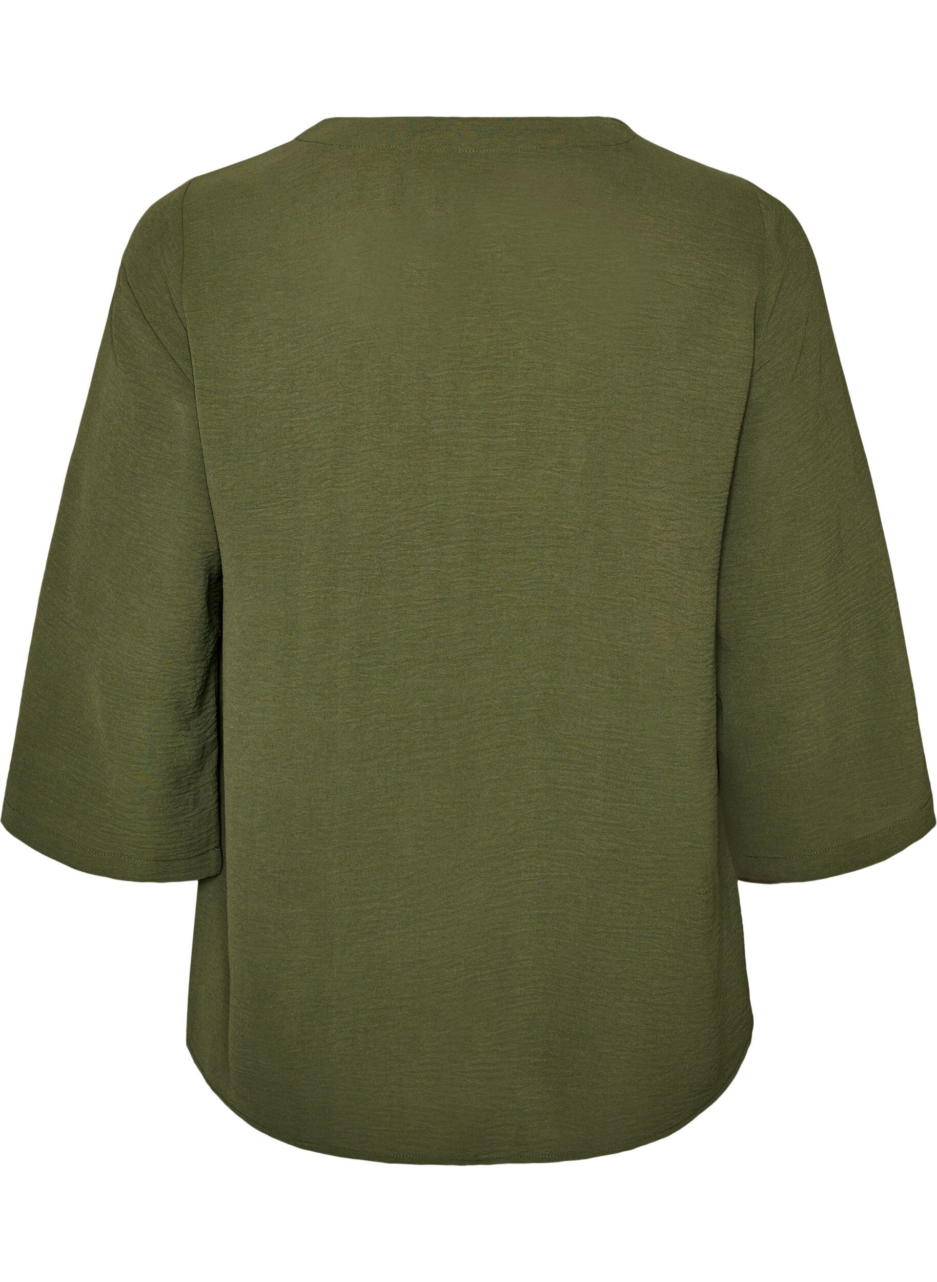 ZizziBlouse met 3/4 mouwen, Groen, Packshot image number 1