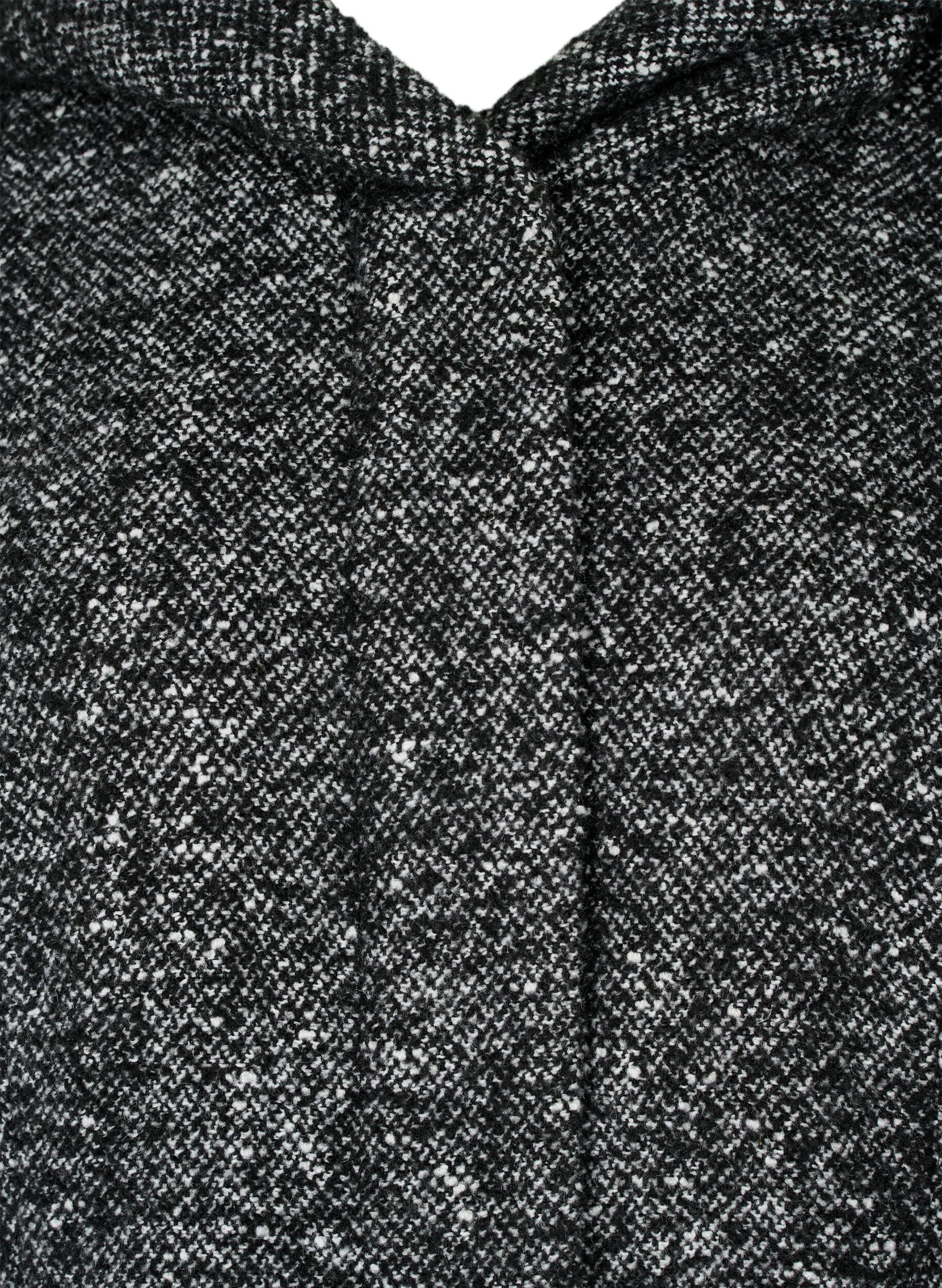 ZizziBoucl&eacute; jas met wol, Black Mel., Packshot image number 2