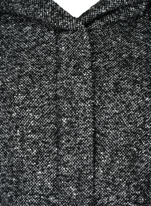 Manteau bouclé en laine, Black Mel., Packshot image number 2
