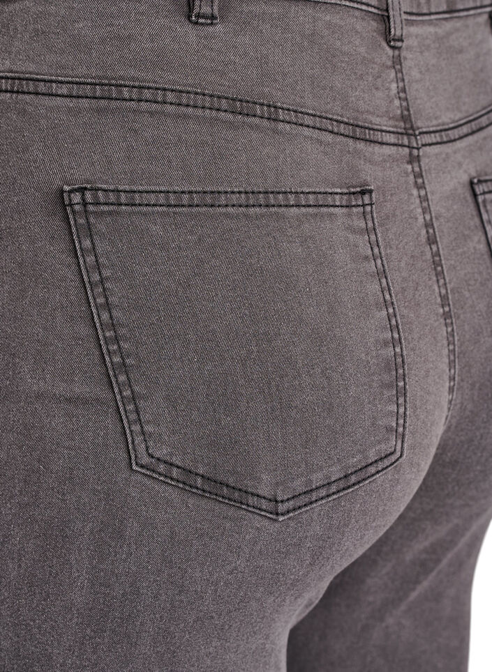 Amy super slim fit jeans met hoge taille, Grijs, Packshot image number 3