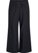 Losse broek met hoge taille en zakken, Zwart, Packshot image number 0