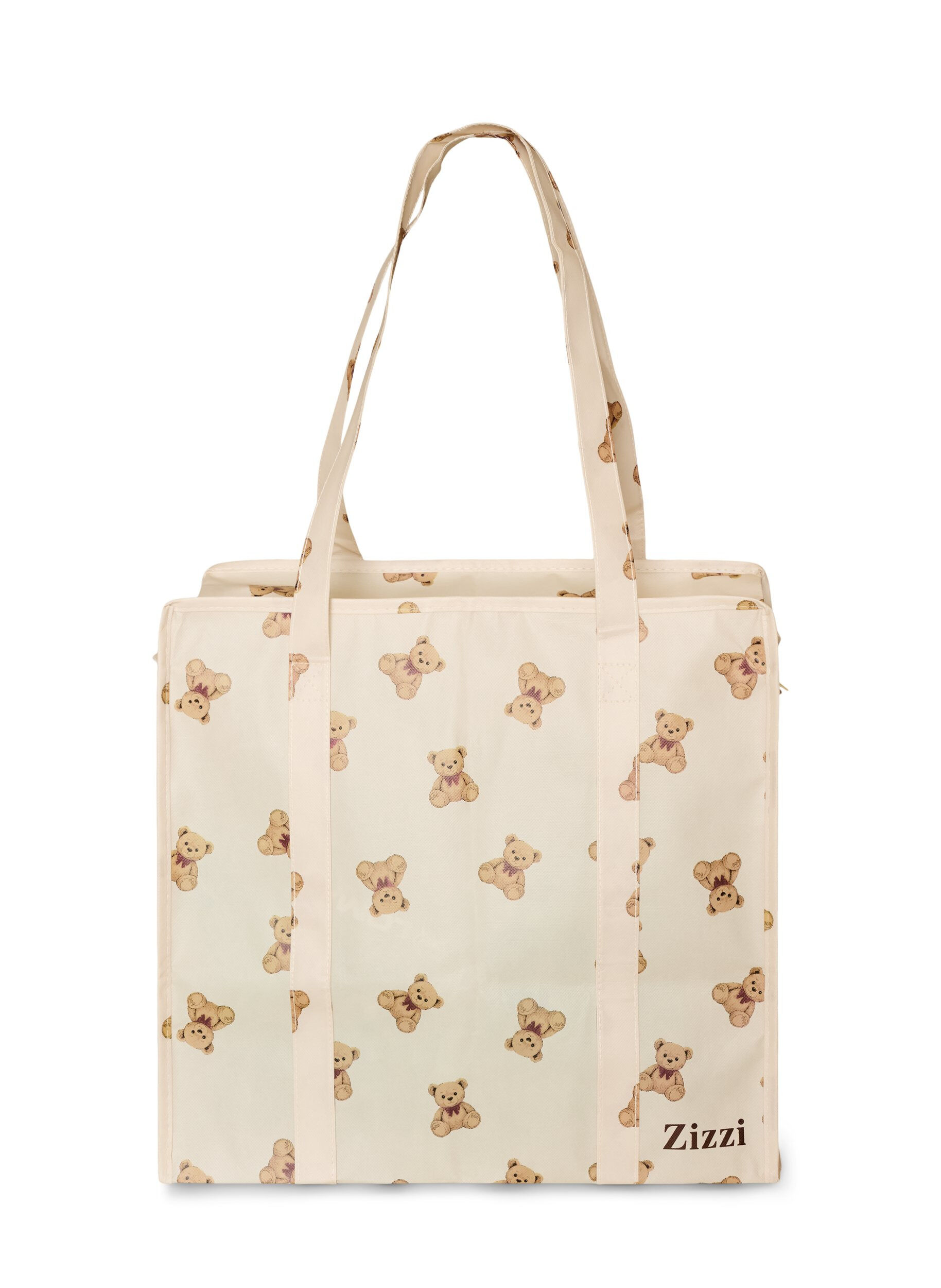 ZizziShoppingtas met ritssluiting, Beige, Packshot image number 1