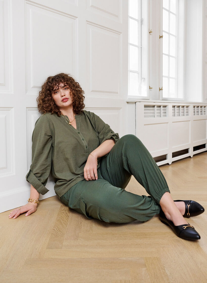 Broek met cargozakken, Thyme, Image image number 0