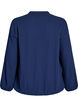 Katoenen mousseline blouse met geborduurde details, Blauw, Packshot image number 1
