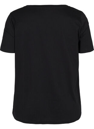 Sport-T-shirt met print, Black w. Raise, Packshot image number 1