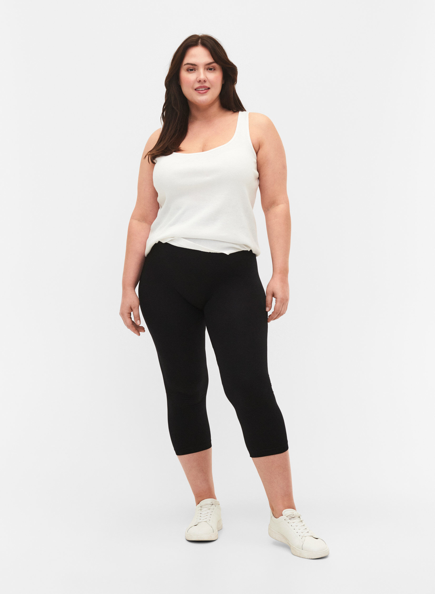 ZizziNaadloze 3/4 legging, Zwart, Model image number 1