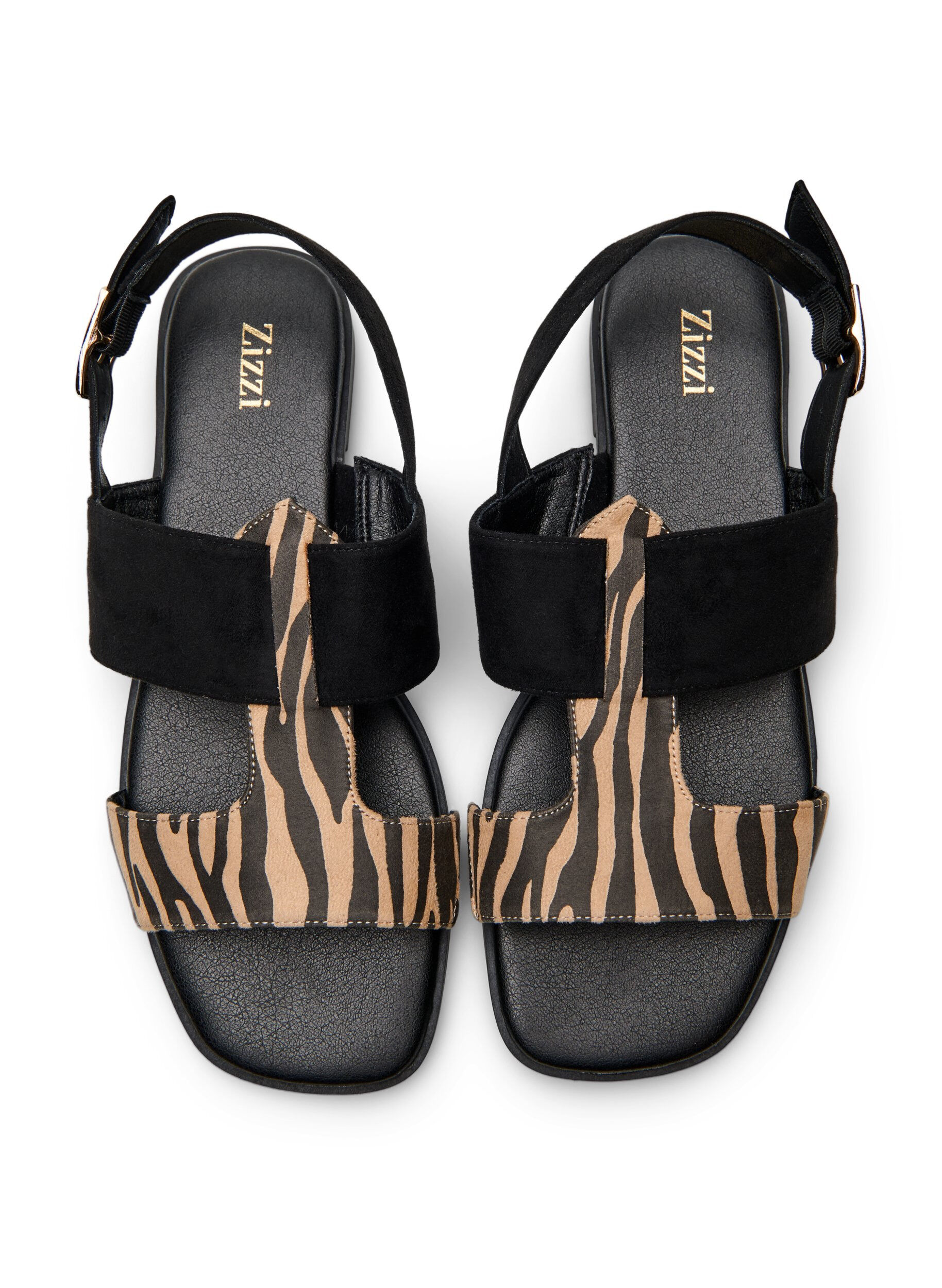 ZizziWide fit - Sandalen met brede banden, Zwart, Packshot image number 2
