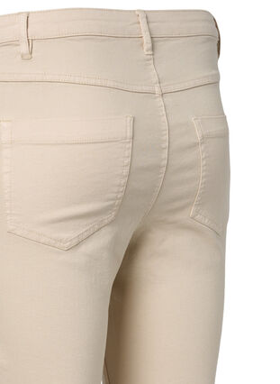 Super slim fit Amy jeans met hoge taille, Oatmeal, Packshot image number 3