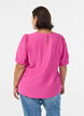 Viscose blouse met 1/2 mouwen, Roze, Model image number 2