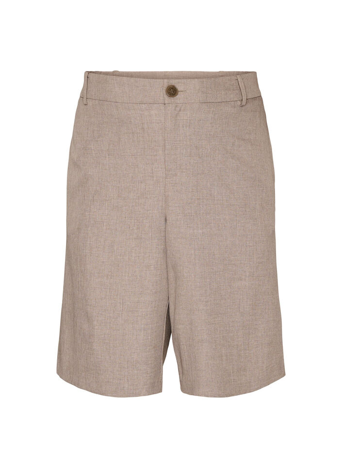 Short bermuda ample &agrave; taille haute, Marron, Packshot image number 0