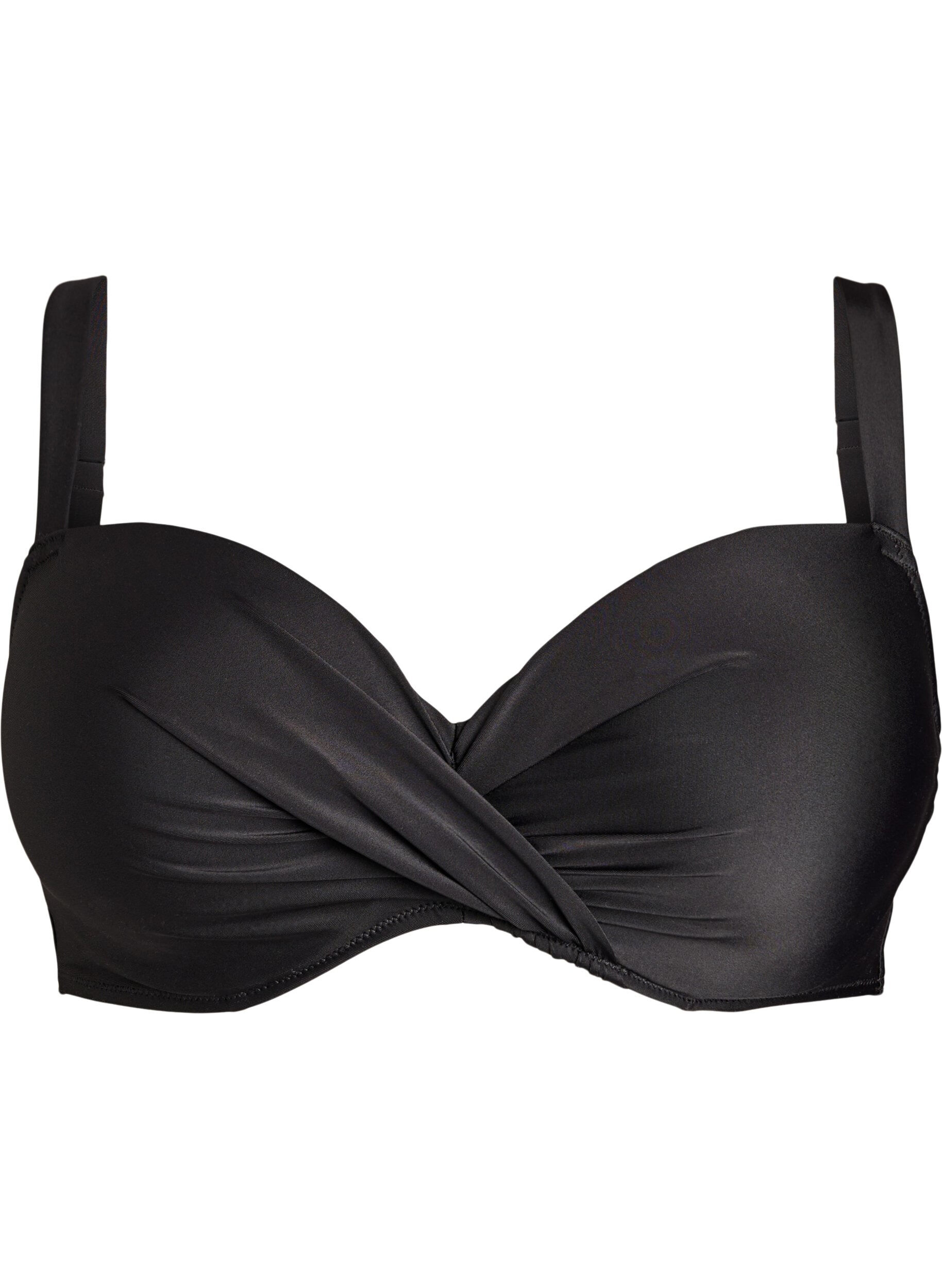 Haut de bikini avec armatures et drap&eacute;