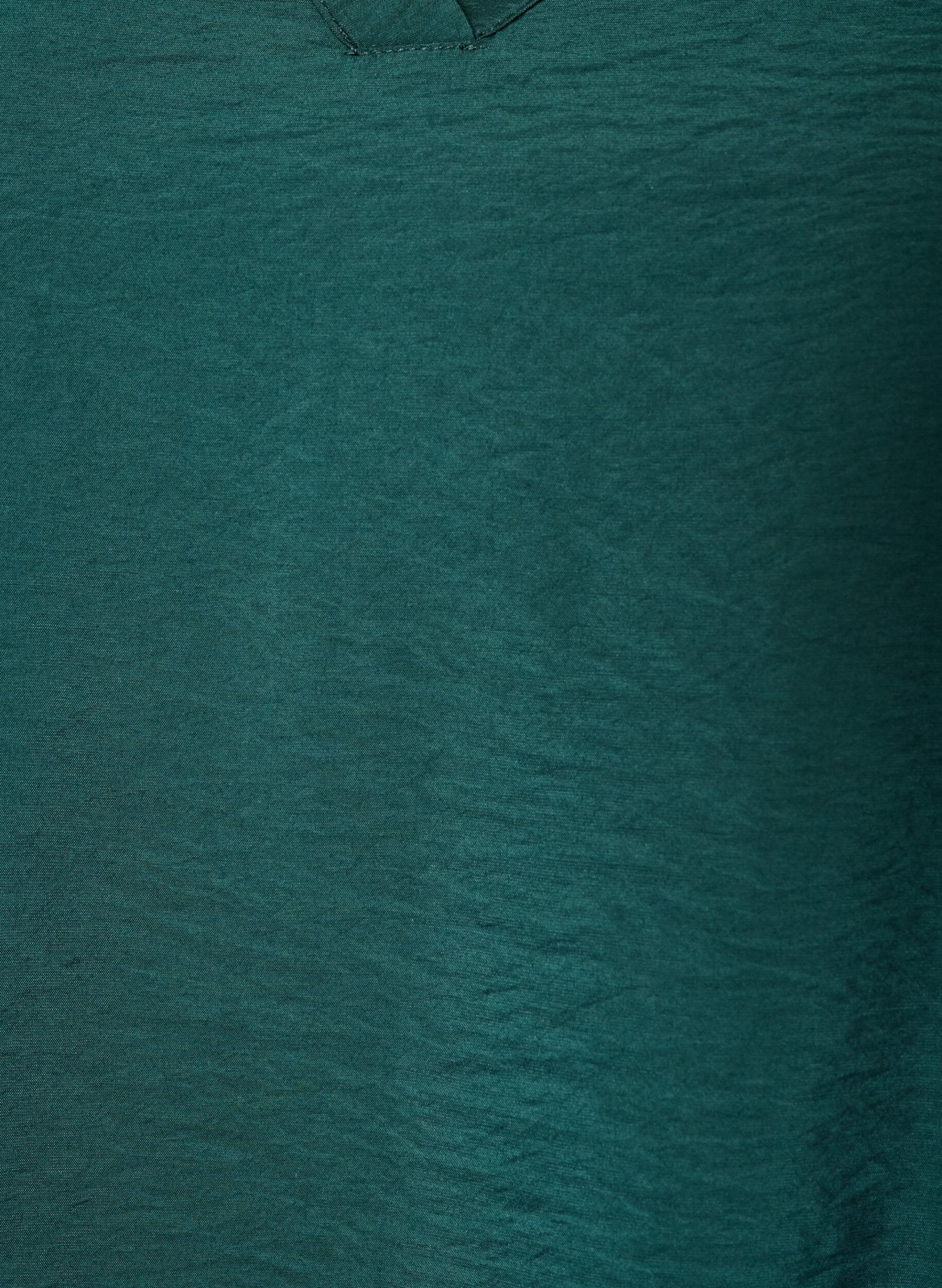 ZizziBlouse met balloneffect en chiffondetails, Groen, Packshot image number 2