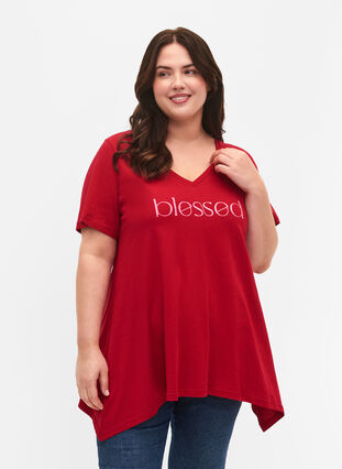 T-shirt en coton à manches courtes, Barbados Cherry BLES, Model image number 0