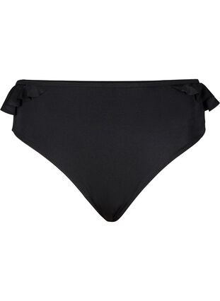 Bas de bikini à volants, Black, Packshot image number 0