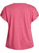Losse workout T-shirt met korte mouwen, Roze, Packshot image number 1