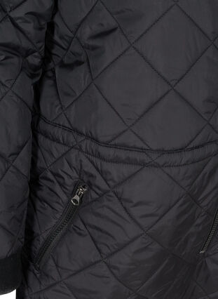 Gewatteerde jumpsuit met verstelbare taille, Black, Packshot image number 3