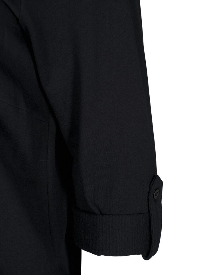 Ballonjurk met zakken, Zwart, Packshot image number 3