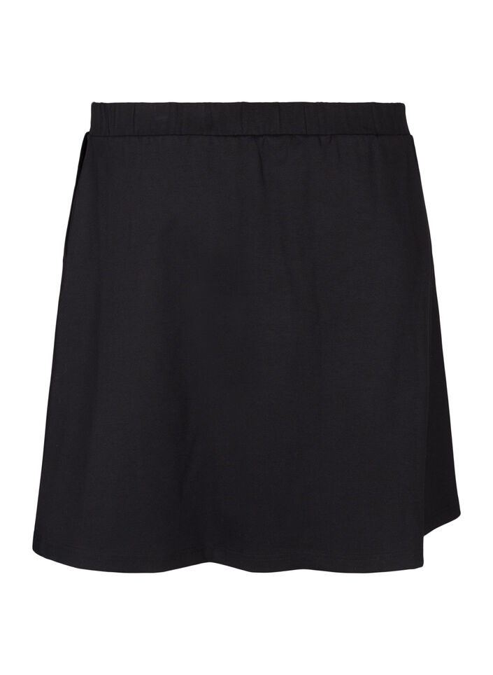 Jupe patineuse en viscose, Noir, Packshot image number 1