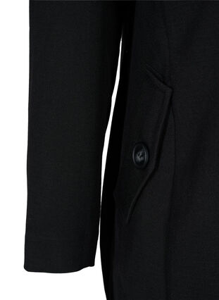 Manteau classique avec fermeture boutonnée, Black, Packshot image number 3