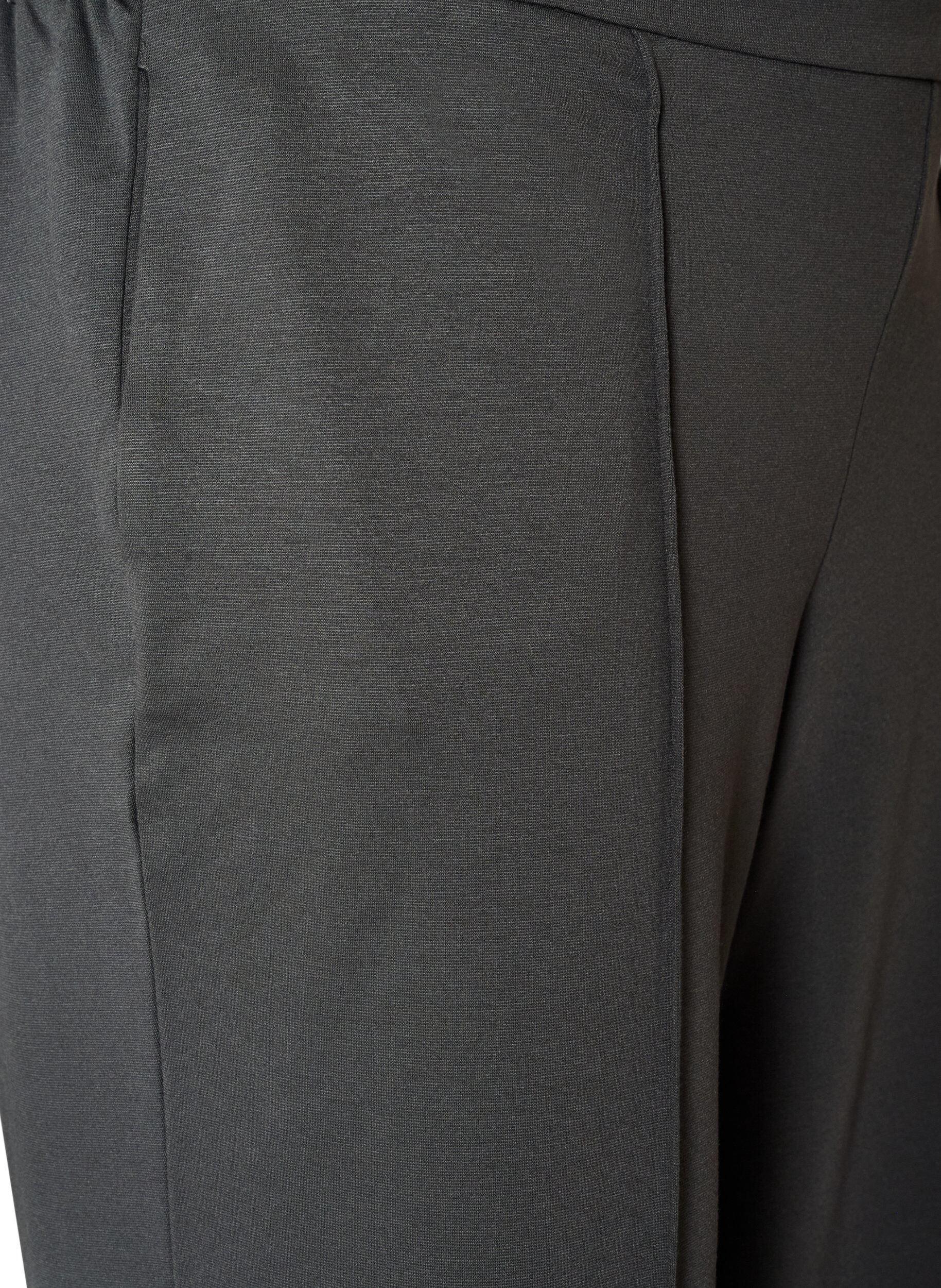 ZizziLosse jerseybroek met hoge taille, Grijs, Packshot image number 2