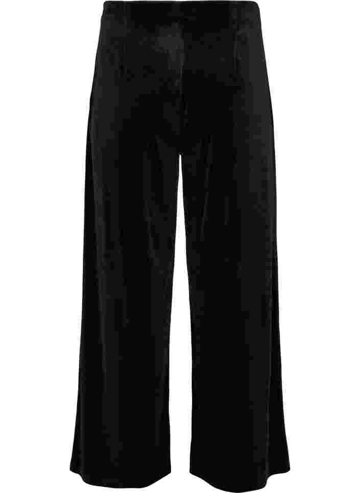 Pantalon en velours avec largeur, Black, Packshot image number 1