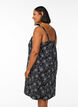 Robe &agrave; bretelles midi en coton bio, Noir, Model image number 2