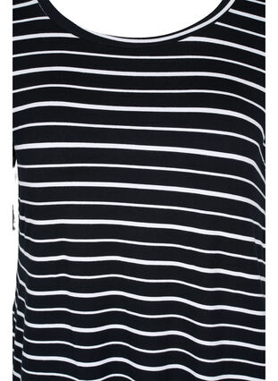 Robe à manches courtes, Black w. Stripe, Packshot image number 2