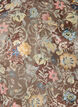 Blouse &agrave; imprim&eacute; floral et manches ballon, Marron, Packshot image number 2