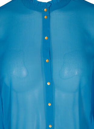 Blouse manches vollants, Blue ASS, Packshot image number 2