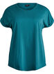 T-shirt met korte mouwen van katoenmix, Groen, Packshot image number 0