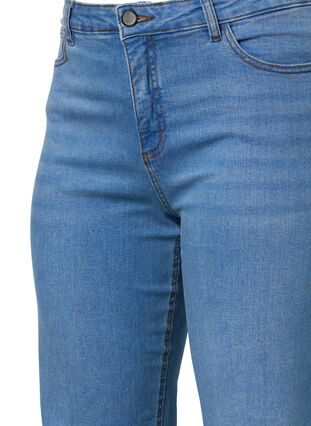 Gemma-jeans met hoge taille en normale pasvorm, Light blue, Packshot image number 2