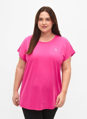 Trainings T-shirt met korte mouwen, Raspberry Rose, Model image number 0