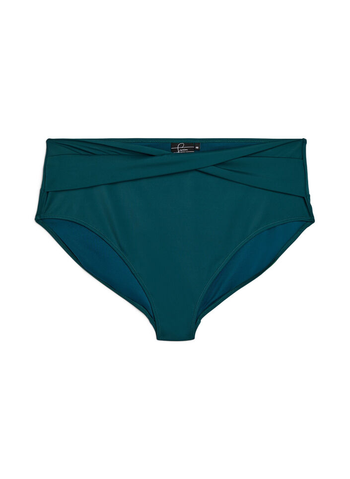 Culotte de bikini avec d&eacute;tail crois&eacute;, Vert, Packshot