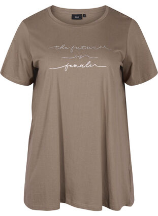 T-shirt de nuit surdimensionné en coton bio, Falcon Text, Packshot image number 0
