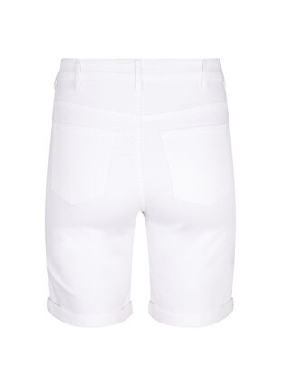  Shorts en jean moulants à taille haute, Bright White, Packshot image number 1